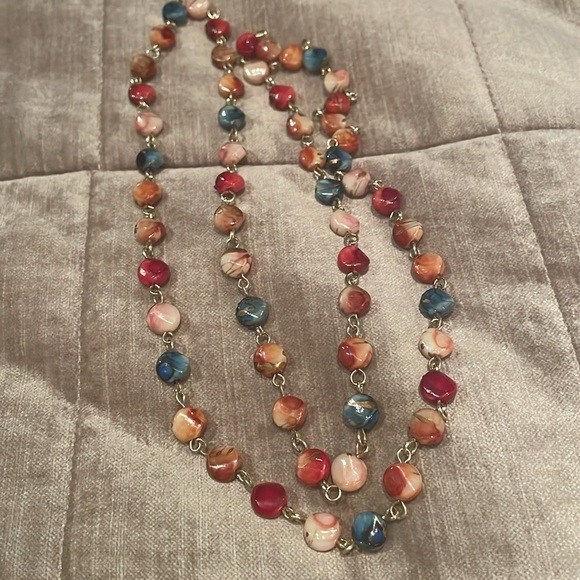 Nordstrom Jewelry - Colorful Lightweight Beaded Necklace 34”